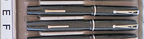 ITEM #6301: ESTERBROOK LEVER FILLING DOLLAR FOUNTAIN PENS IN VARIOUS COLORS. Please indicate letter when ordering. Please see nib options listed at the top of our Esterbrook section, as the nib can be switched our for a different size